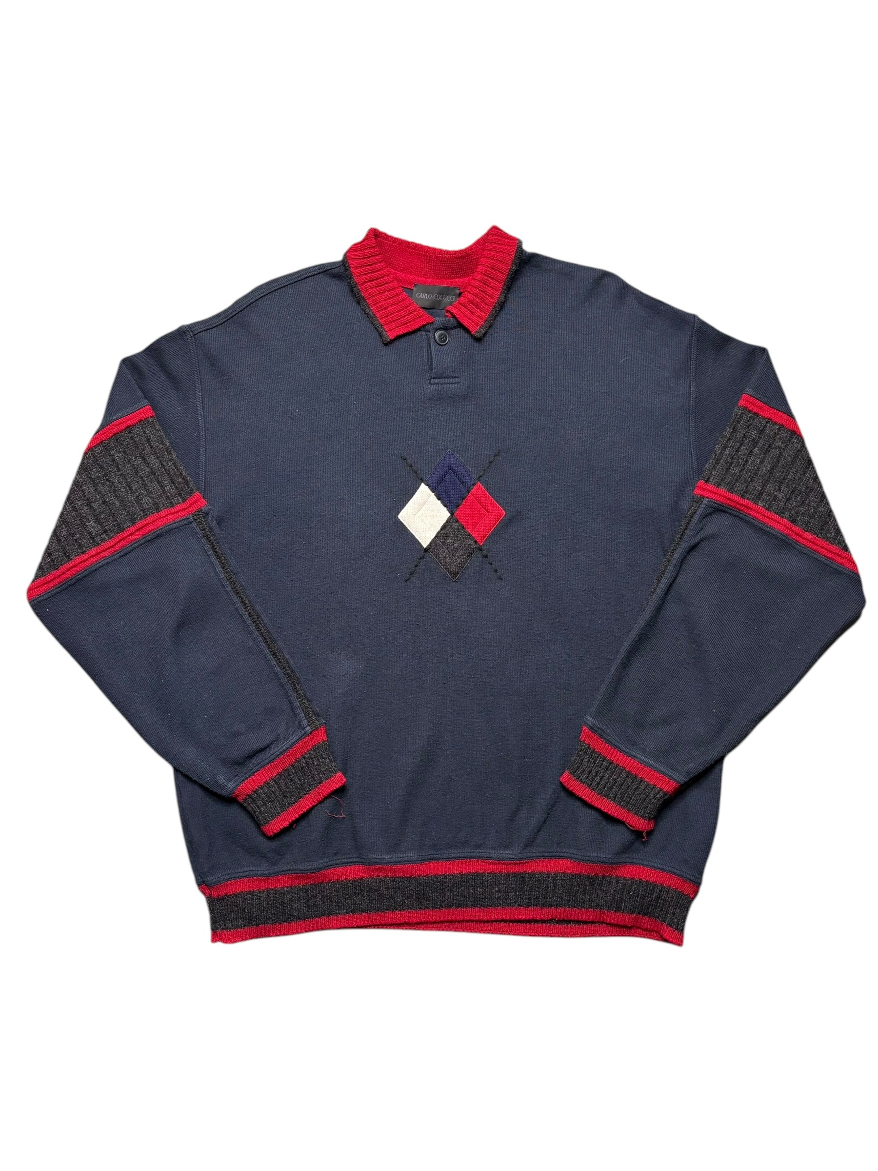 Y2K CARLO COLUCCI KNIT SWEATER (L)