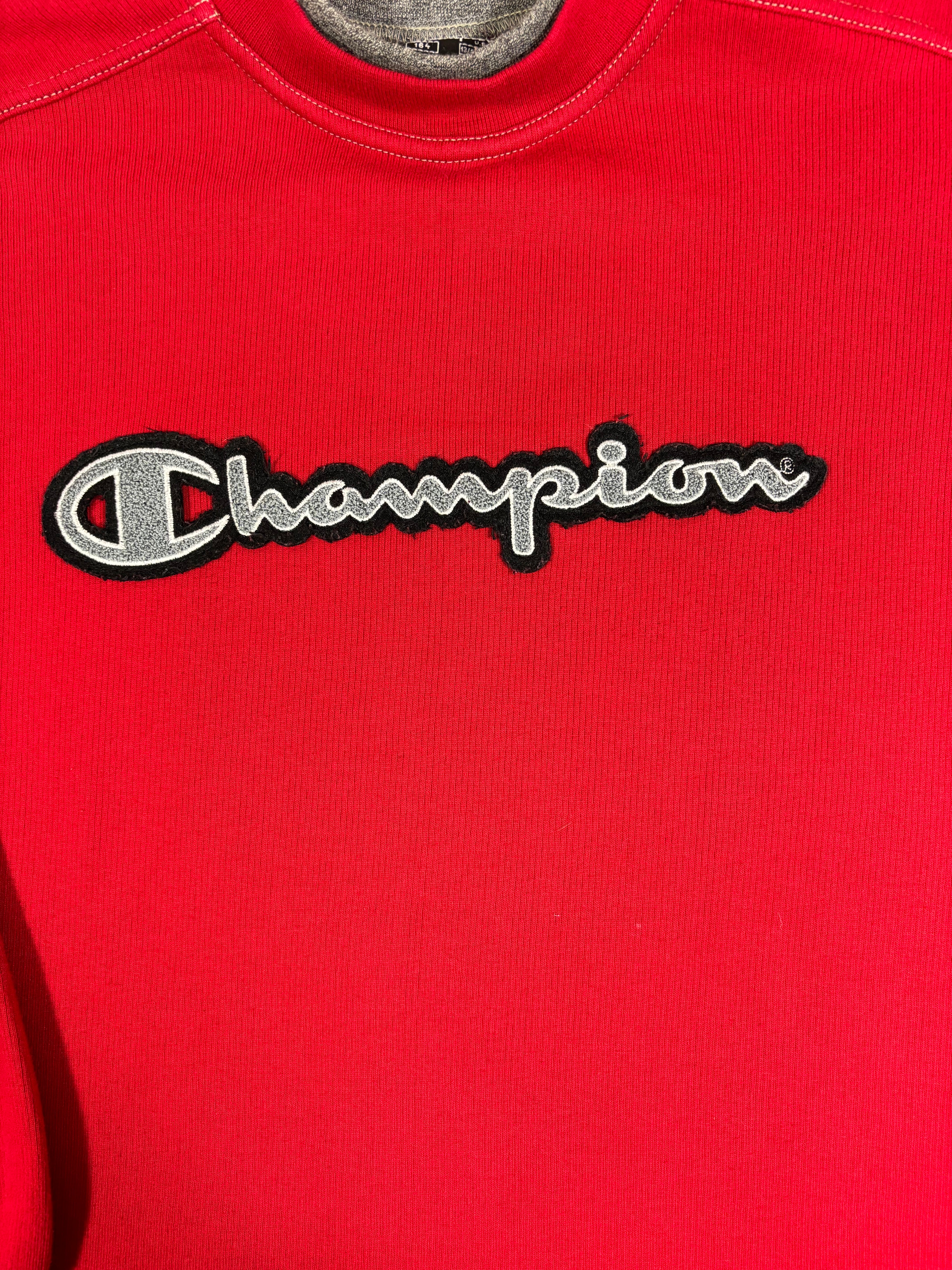 90s CHAMPION USA EMBROIDERED SWEATER (XS)