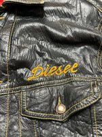 Lade das Bild in den Galerie-Viewer, 80s DIESEL EMBROIDERED LEATHER JACKET (L)
