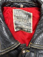 Lade das Bild in den Galerie-Viewer, 80s DIESEL EMBROIDERED LEATHER JACKET (L)
