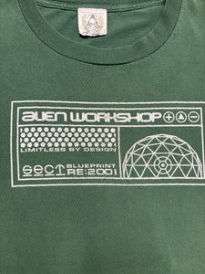 2001 ALIEN WORKSHOP SINGLE STITCH GRAPHIC TEE (M)