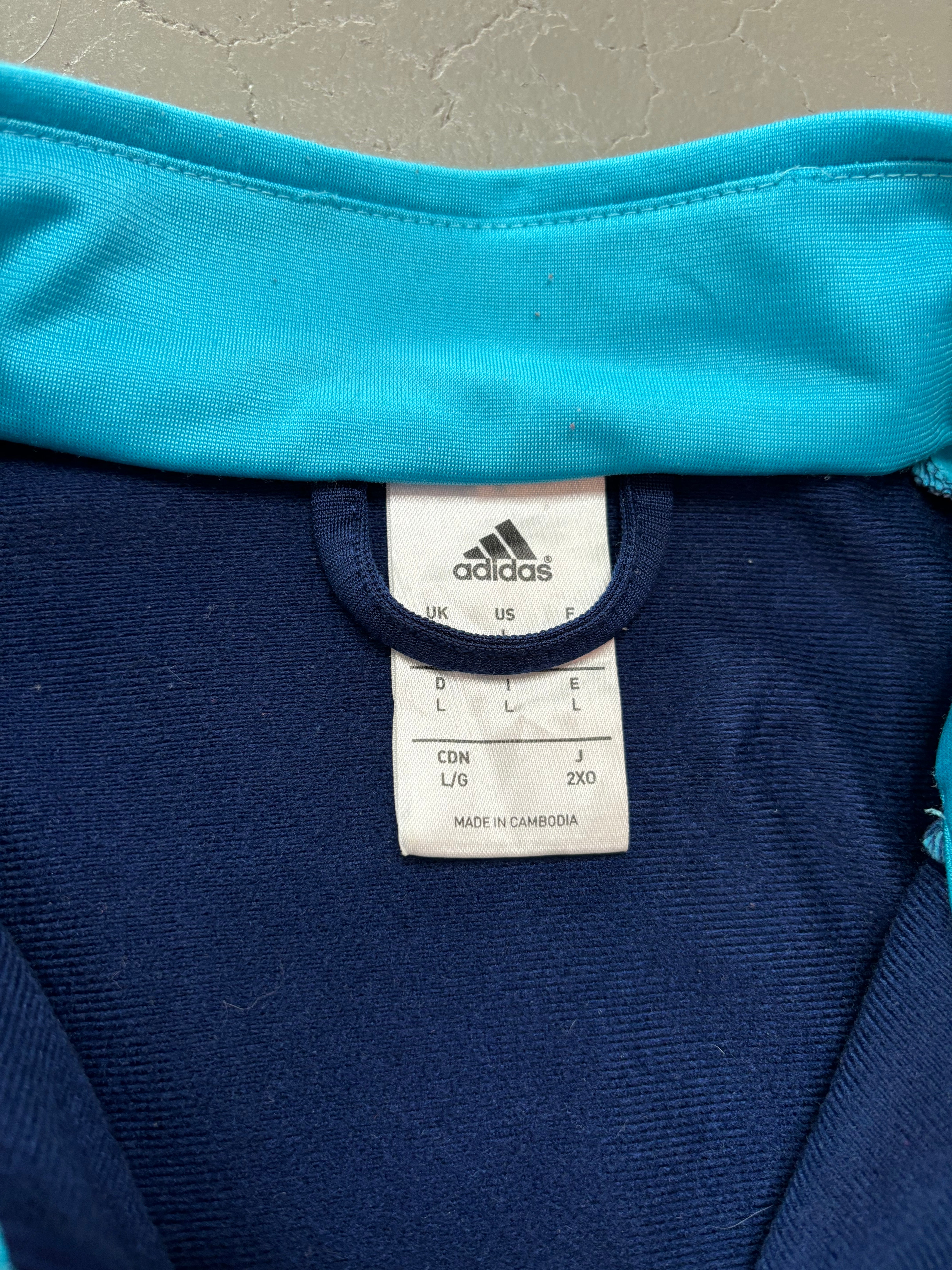 Y2K ADIDAS EMBROIDERED TRAININGSJACKE (L)