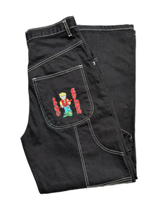 Y2K EMBROIDERED BAGGY JEANS (28/34)