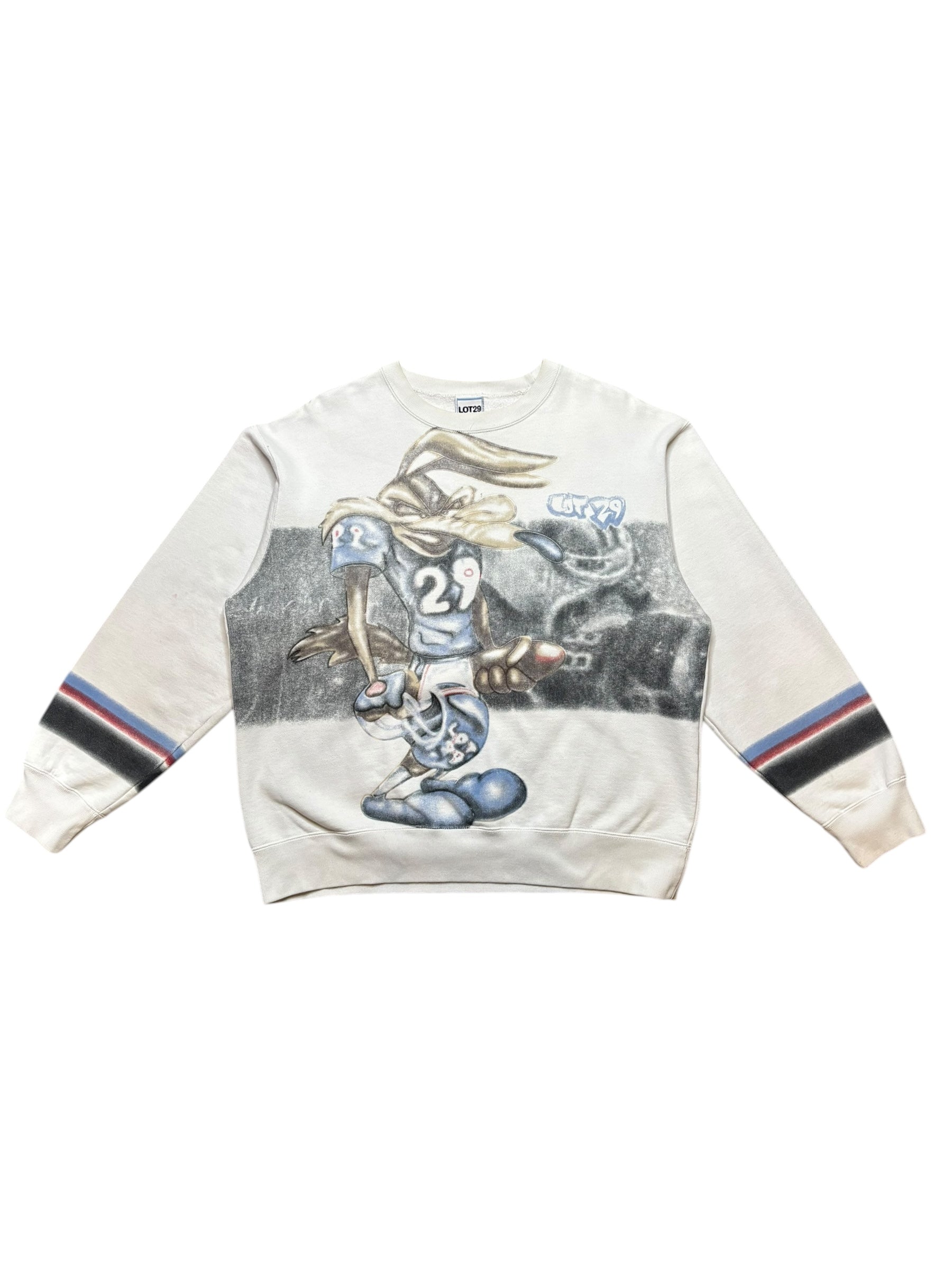 Y2K WILE E. COYOTE GRAPHIC SWEATER (XXL)