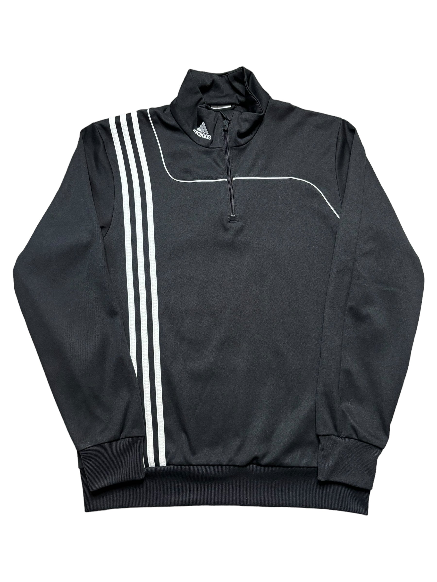 Y2K ADIDAS QUARTER ZIP SWEATER (M)