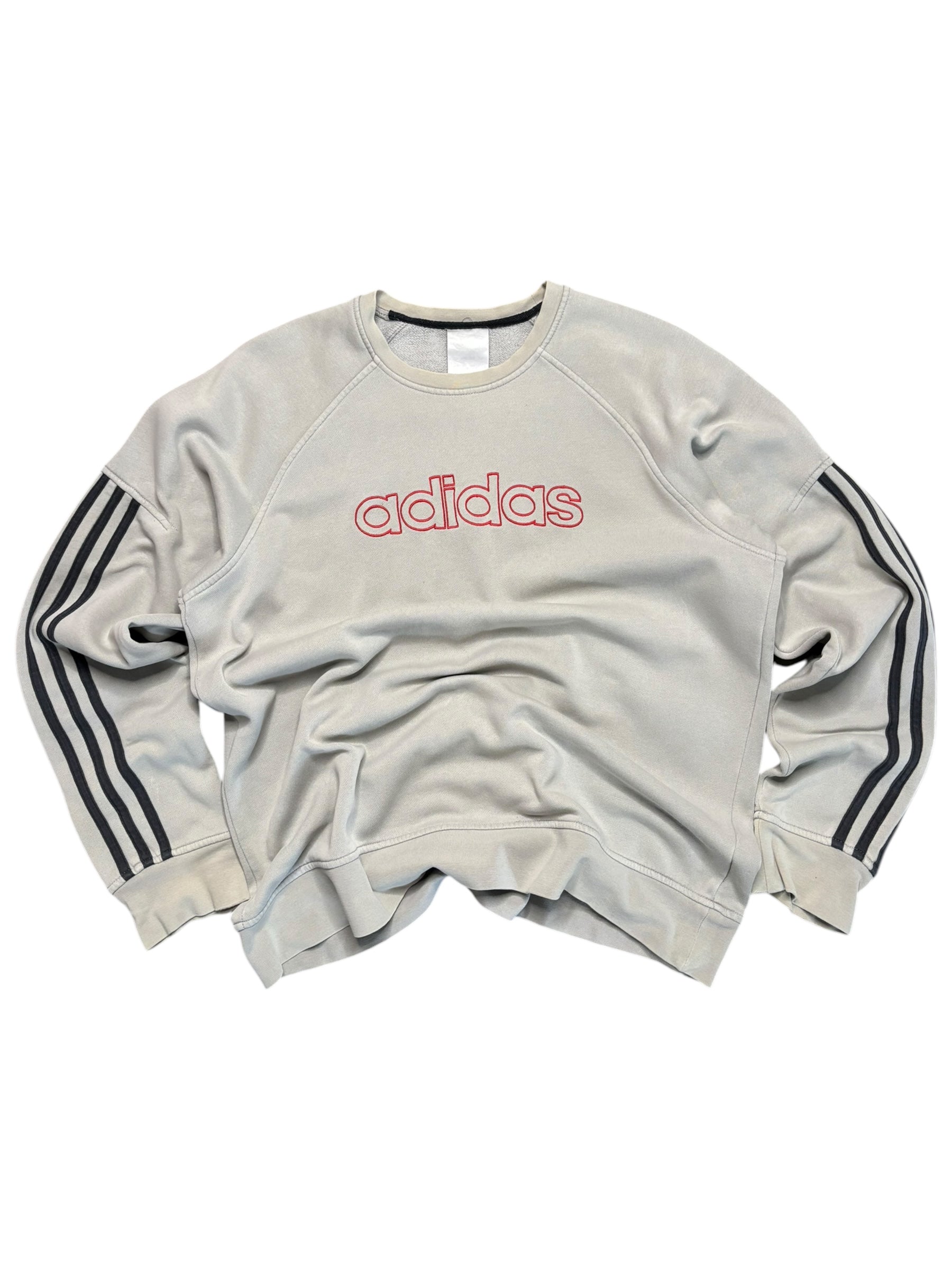 Y2K ADIDAS EMBROIDERED SWEATER (L)