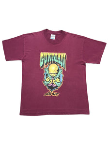 90s SIGNLE STITCH GUNMAN GRAPHIC TEE (L)