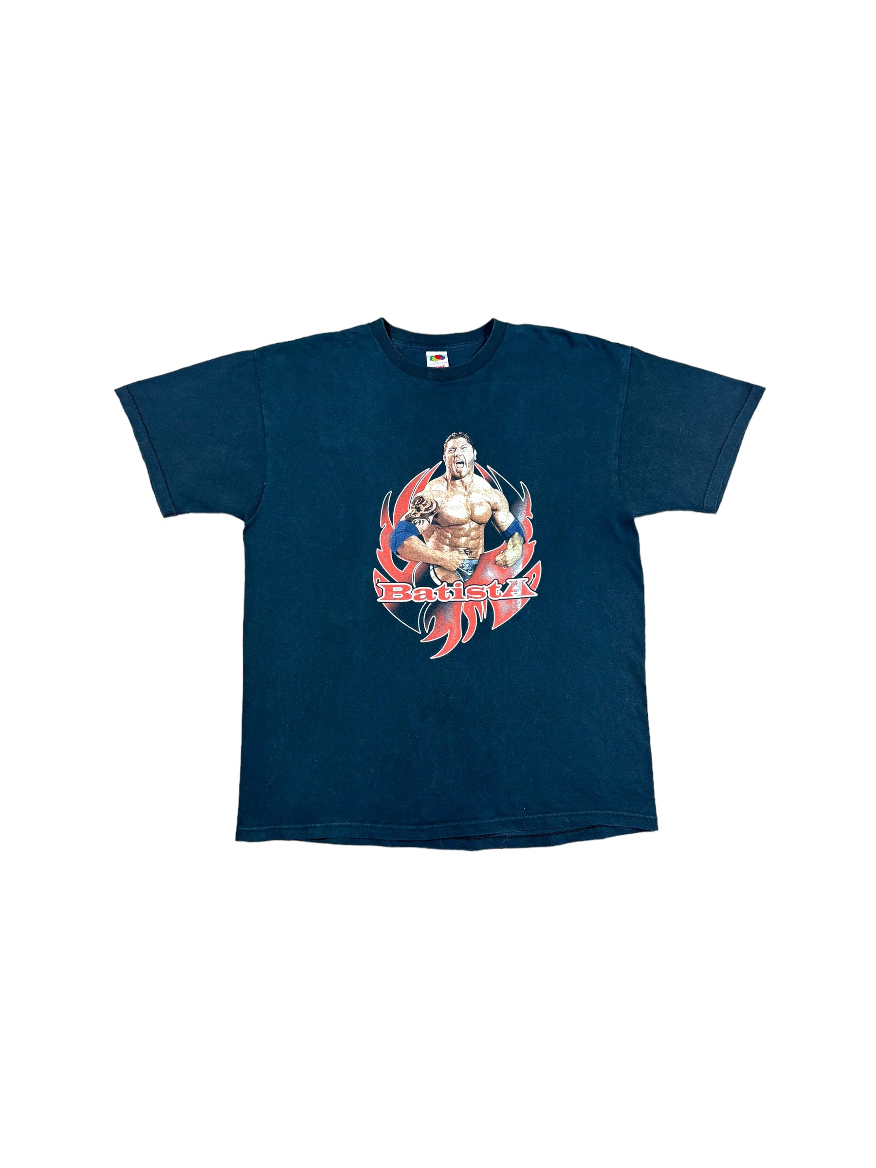 WWE BATISTA Y2K FRUIT OF THE LOOM TEE (L)