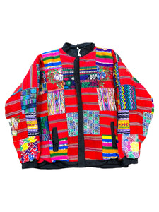 VINTAGE BUNTE ÜBERGANGSJACKE (L)