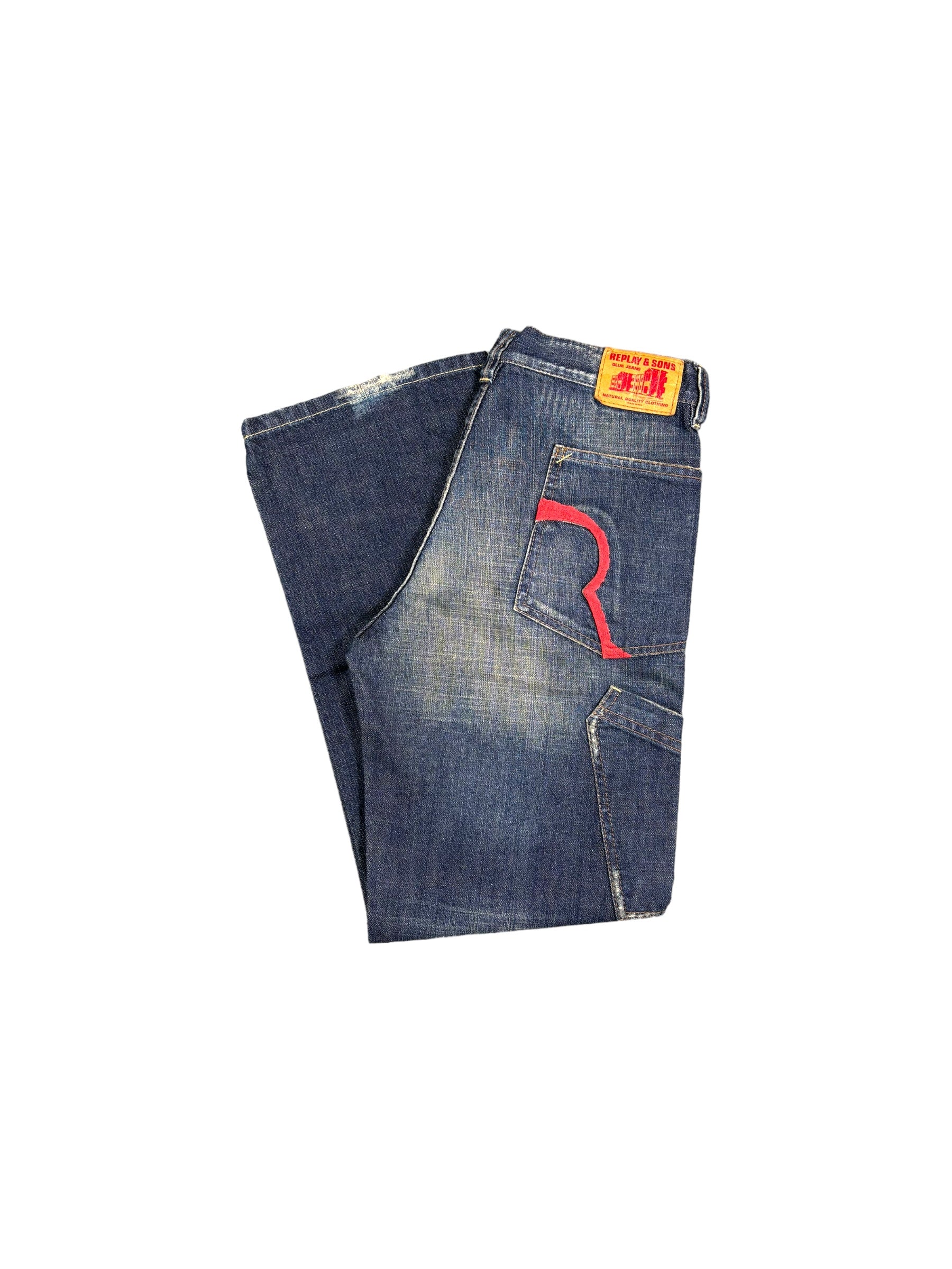 REPLAY & SONS BAGGY JEANS (S)