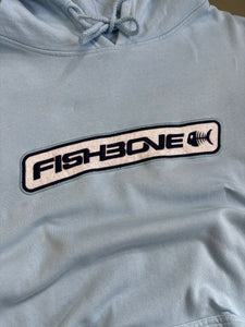 Y2K FISHBONE EMBROIDERED HOODIE (XL)