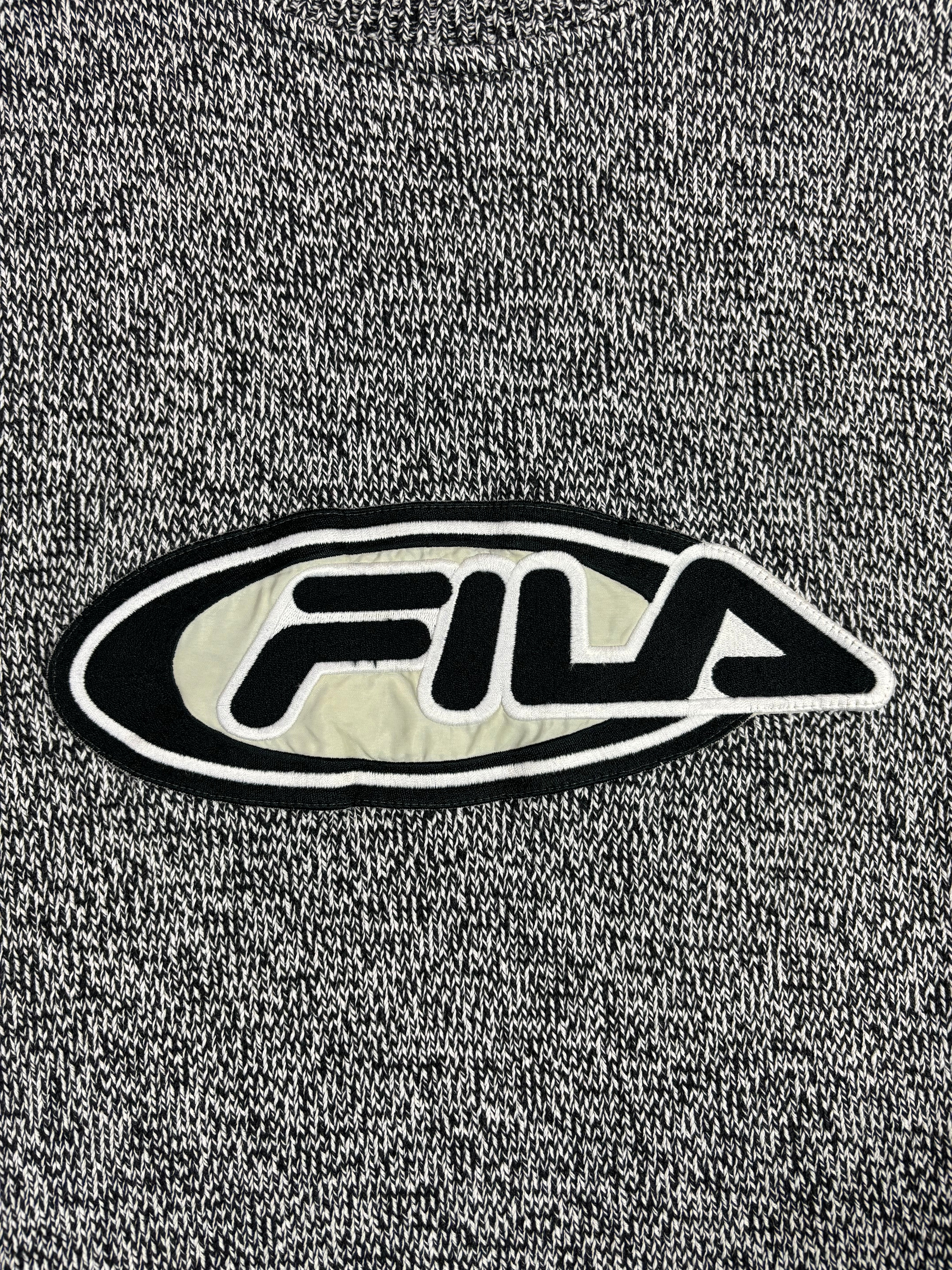 FILA Y2K KNIT EMBROIDERED KNIT SWEATER (XXL)