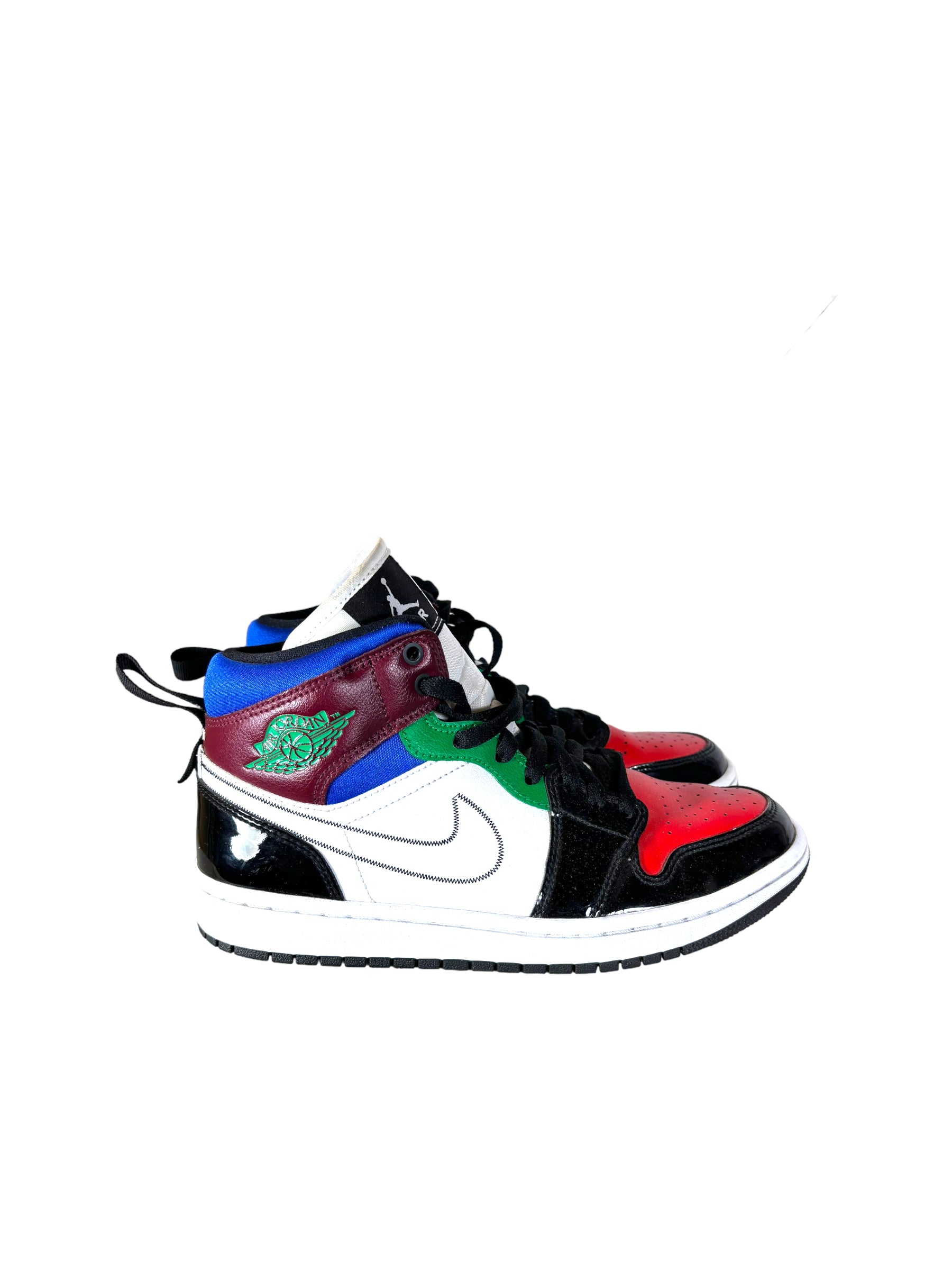 Nike Air Jordan 1 Mid Black White Multicolor DB5454-001 (40)