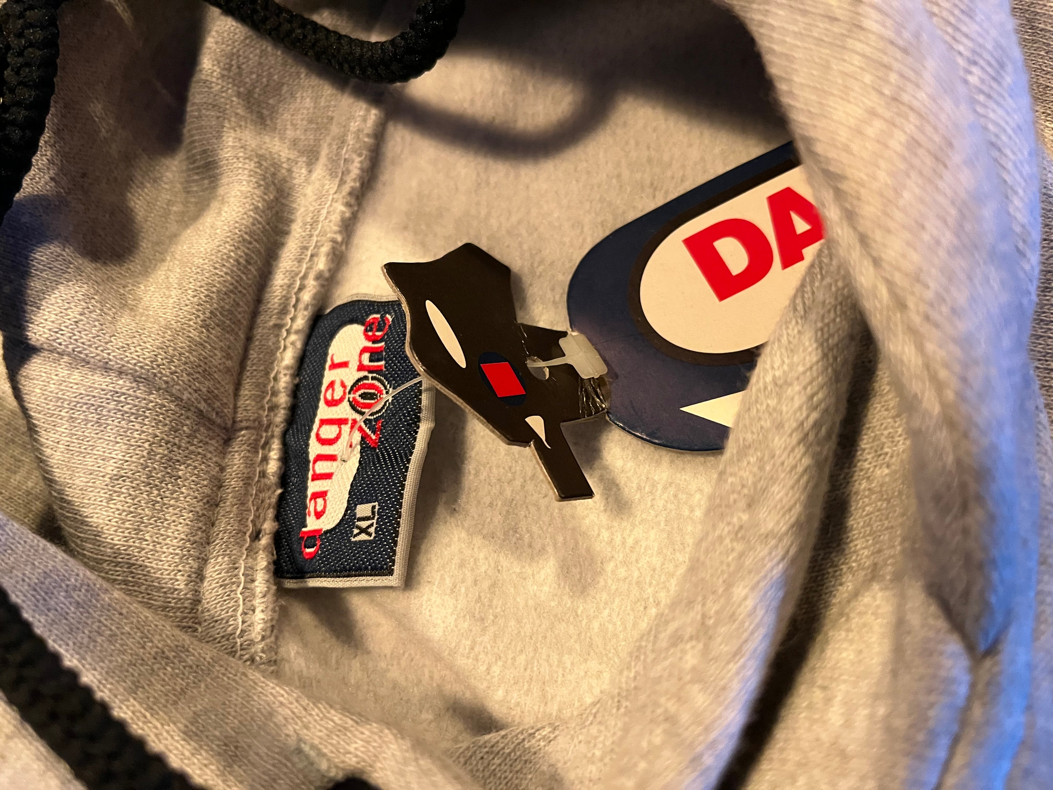 DANGERZONE DEADSTOCK EMBROIDERED HOODIE (XL)