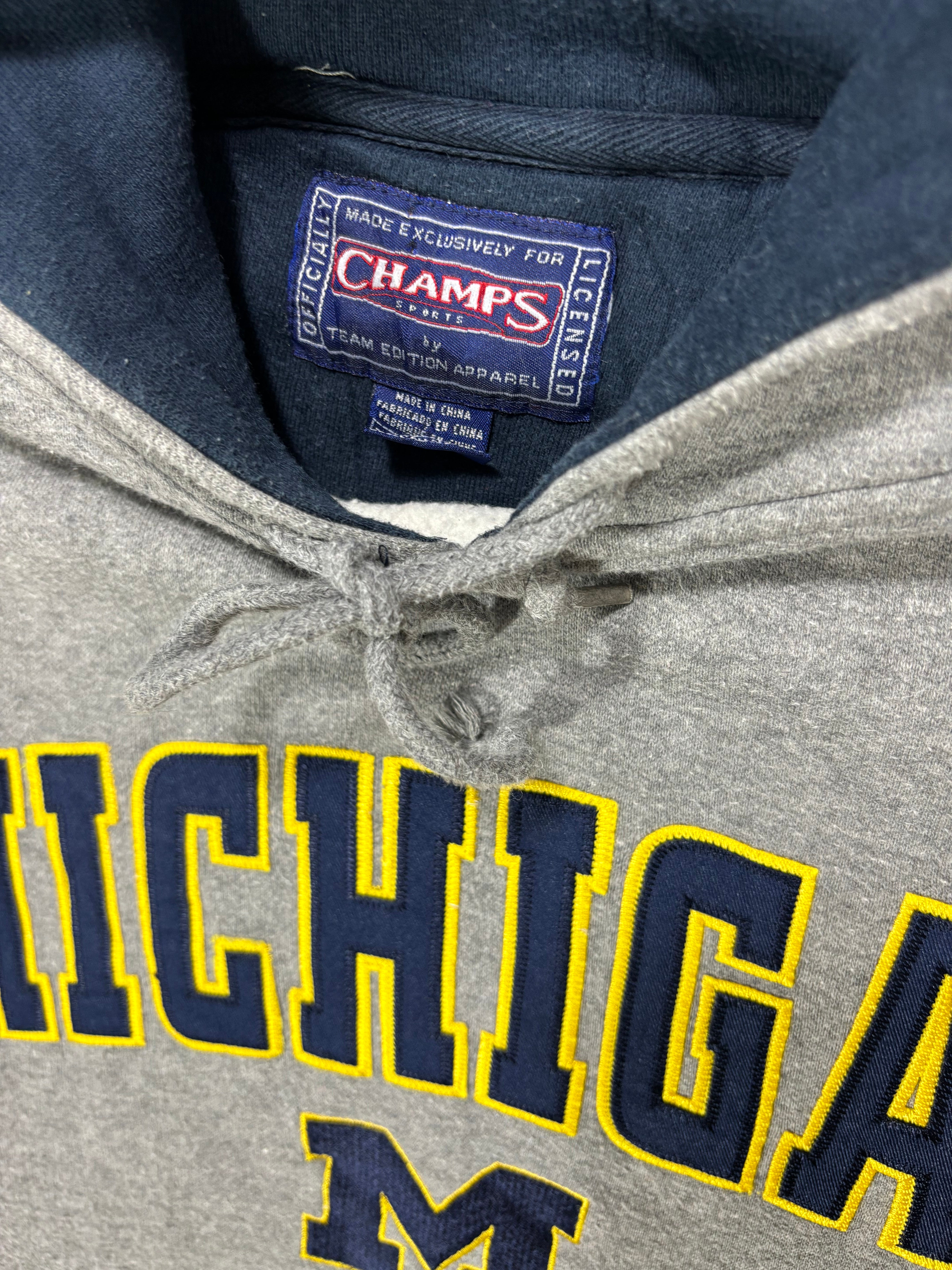 CHAMPS MICHIGAN EMBROIDERED HOODIE (XS)