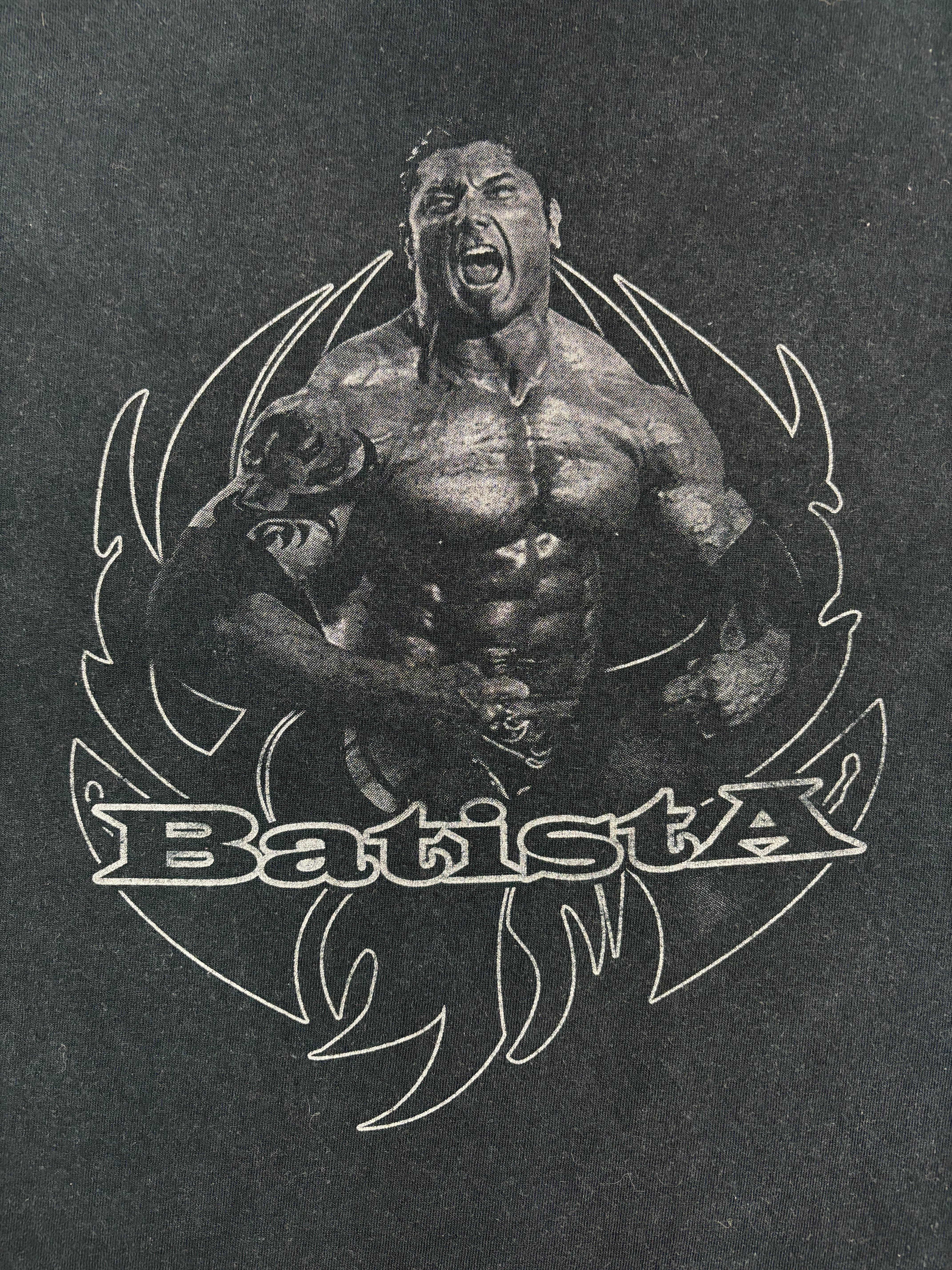 WWE BATISTA Y2K FRUIT OF THE LOOM TEE (L)