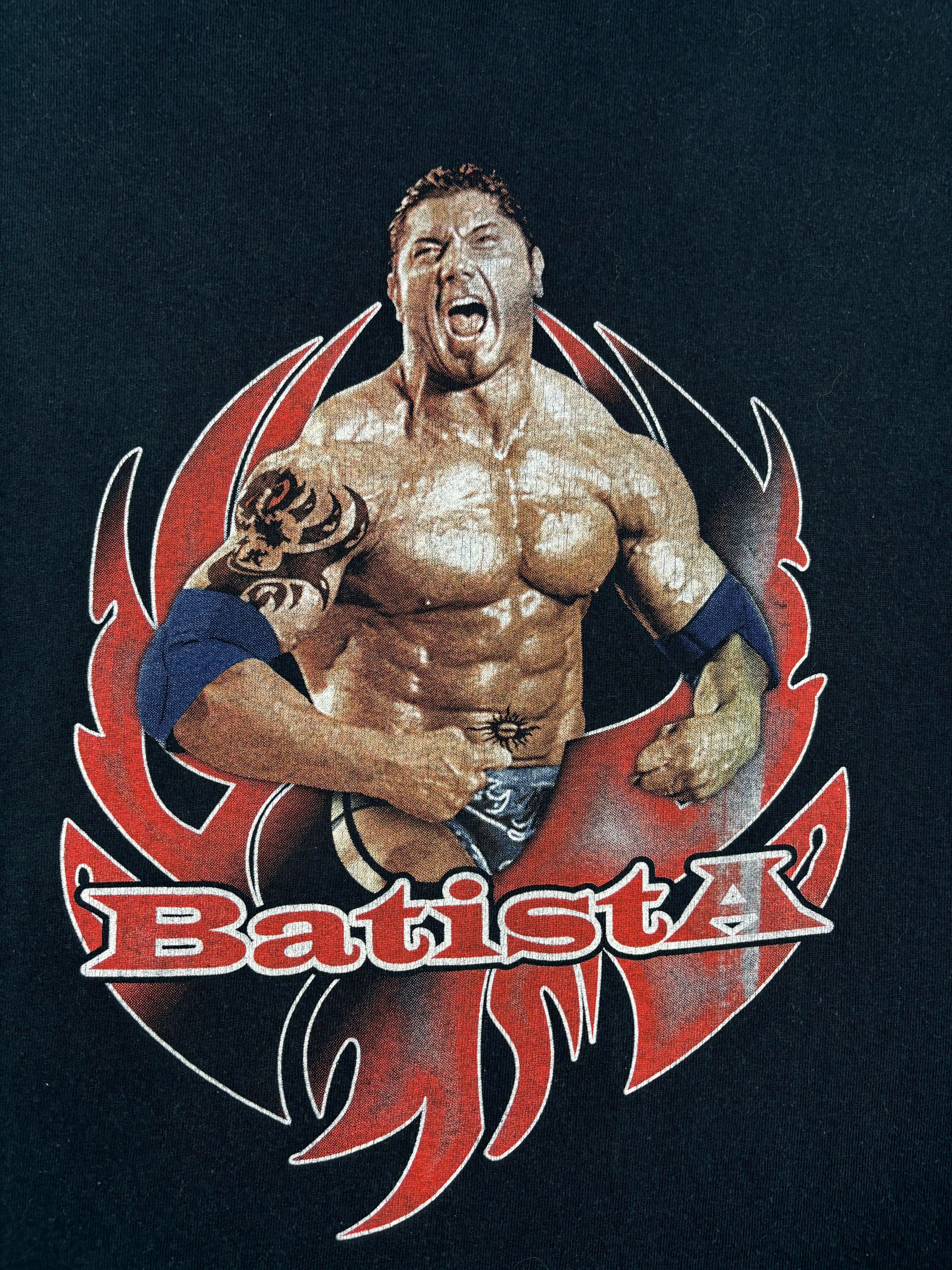 WWE BATISTA Y2K FRUIT OF THE LOOM TEE (L)