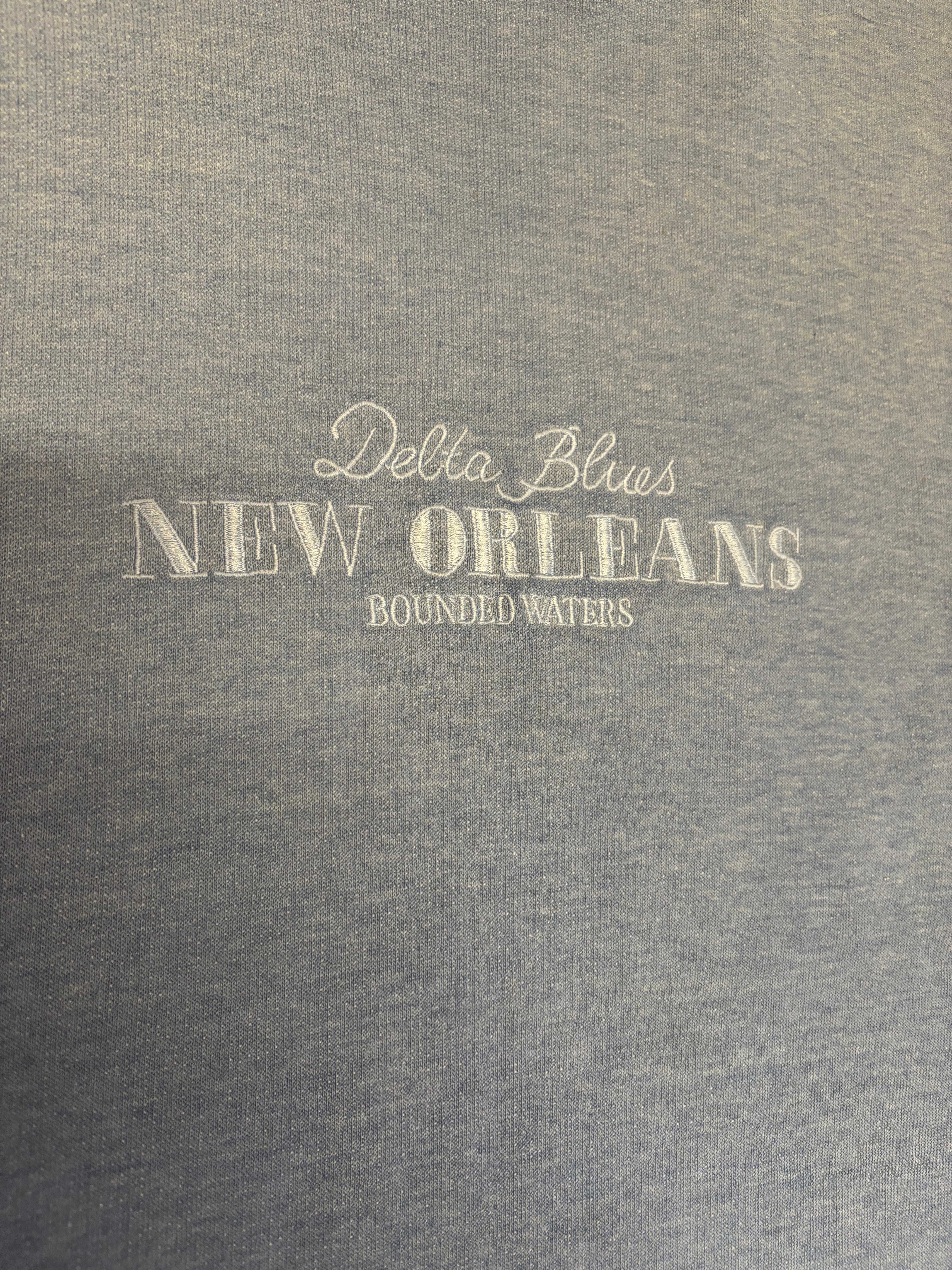 90s DÜNNER NEW ORLEANS EMBROIDERED SWEATER (L)