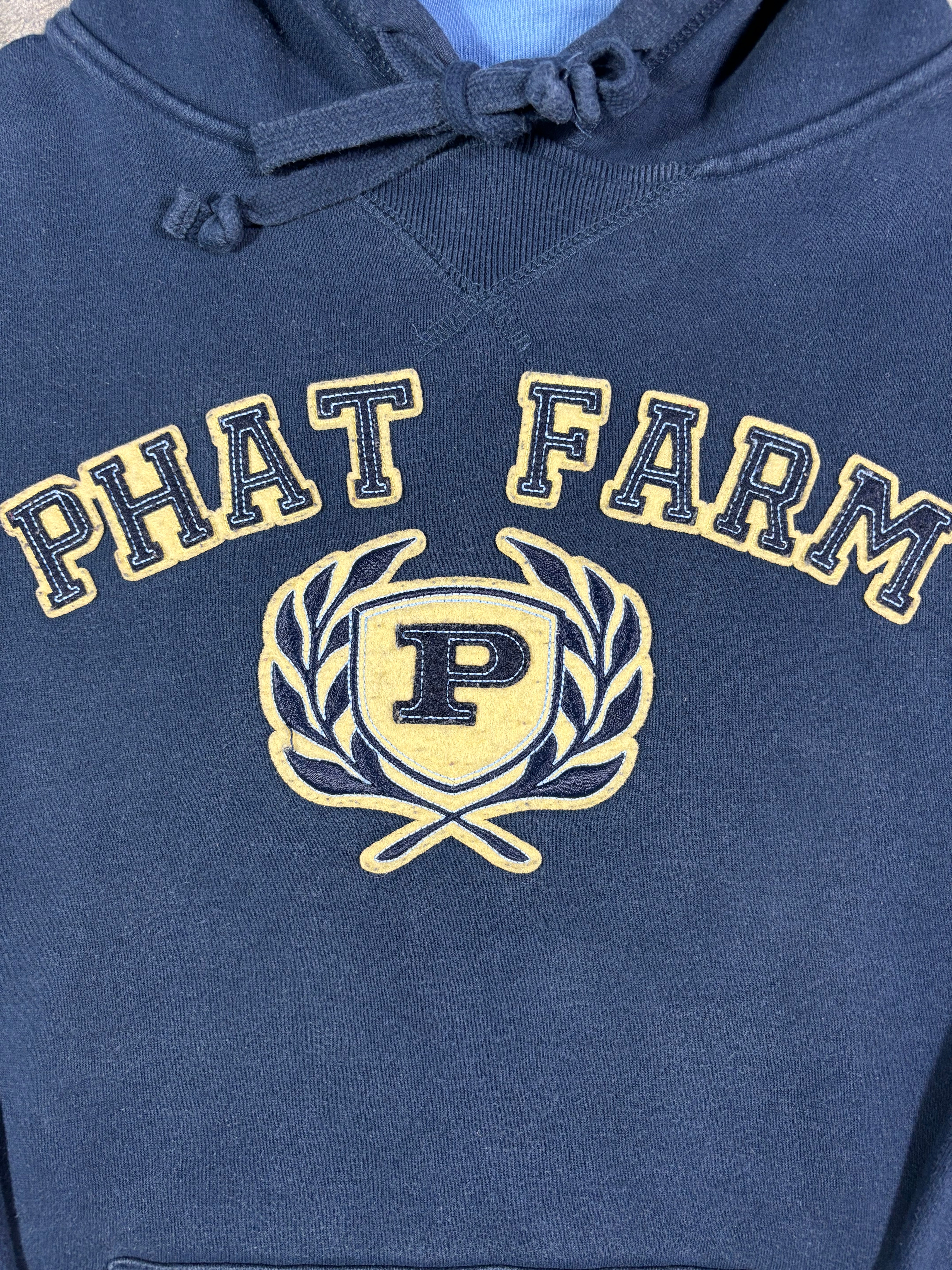 PHAT FARM EMBROIDERED HOODIE (L)